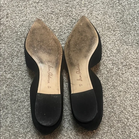 Sam Edelman Black Pointed Flats - Picture 3 of 4